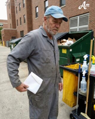 The College Janitor Saw Me Crying over My Tuition Bill and Handed Me an Envelope – When I Opened It and Learned Who He Really Was, I Went Pale