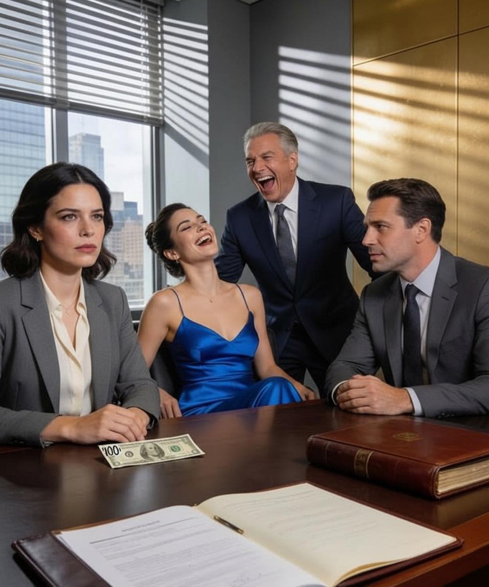 My stepsister stole my husband, believing he was the CEO of a $2 billion furniture company. At the final settlement meeting, she tossed me $100 and sneered, “Take a cab back to your parents’ house. Goodbye.” Then my lawyer suddenly burst out laughing—because the real CEO was…