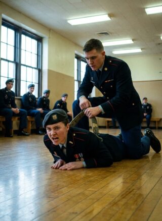 “Get the hell out.” — He Shoved a “Civilian” Out of the Chow Line… Not Knowing She Outranks Everyone in the Room