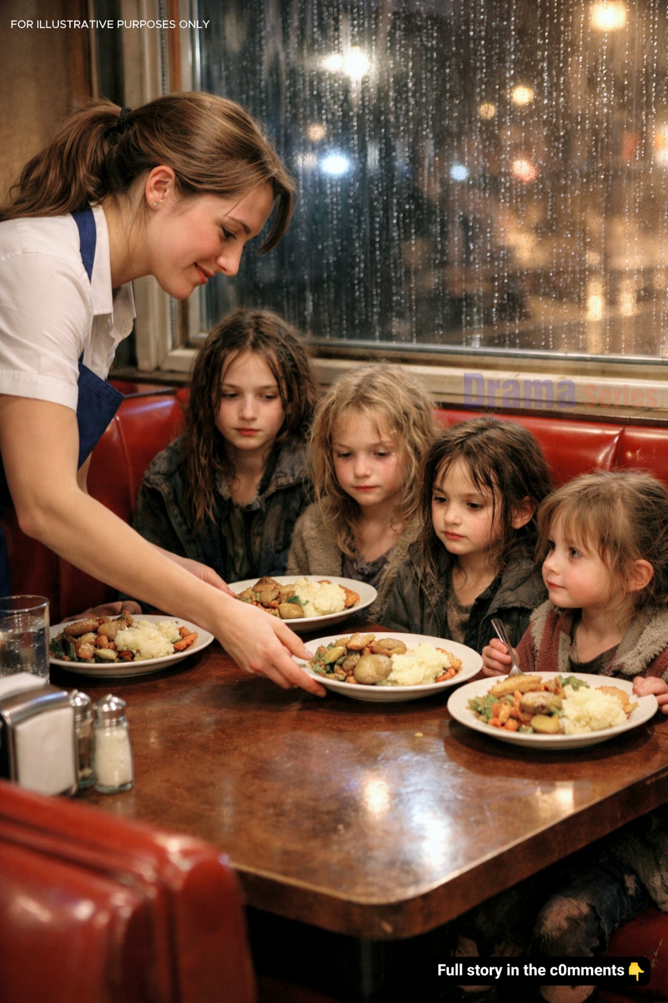 A Waitress Fed Four Hungry Orphans… Years Later, They Returned With a Gift That Changed Her Life Forever