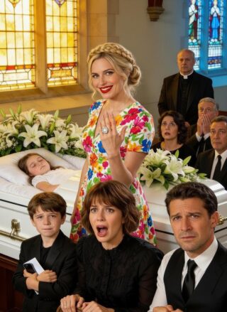 I thought the worst thing I’d ever endure was bu.rying my little girl. Then my sister hijacked the funeral to flash a ring and preach about “choosing joy,” smiling over my child’s casket—until her own son’s voice cracked the room open with one sentence that made even the priest freeze.