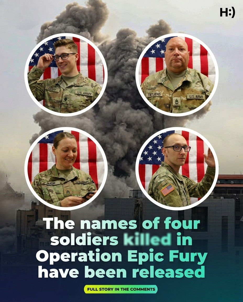The names of four soldiers killed in Operation Epic Fury have been officially released by military officials. The fallen service members were honored for their bravery and dedication. Families have been notified, and tributes are pouring in nationwide. The operation continues as commanders reaffirm commitment to mission objectives. Details surrounding the incident remain limited publicly