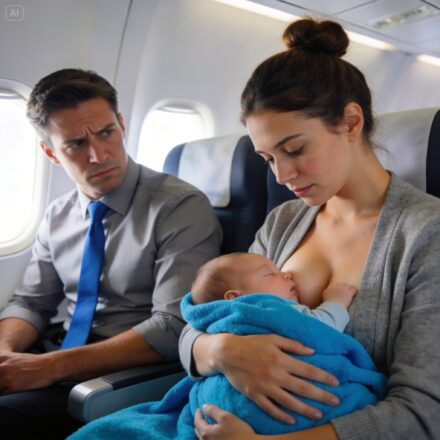The single dad’s baby wouldn’t stop crying on the plane — until a single mother did the unthinkable….