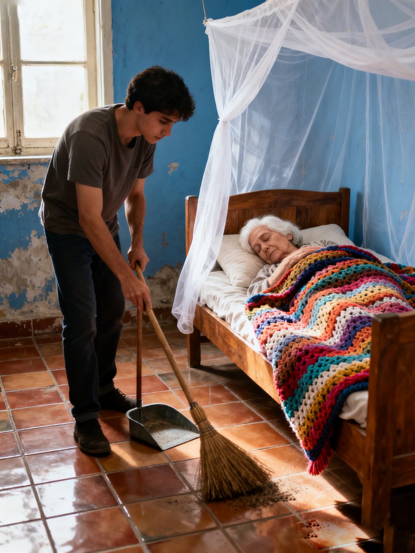 One day, in a Facebook group where they post job offers, I found an ad looking for someone to clean the house of Doña Carmen, an elderly woman who lived alone in a small alley near the city center