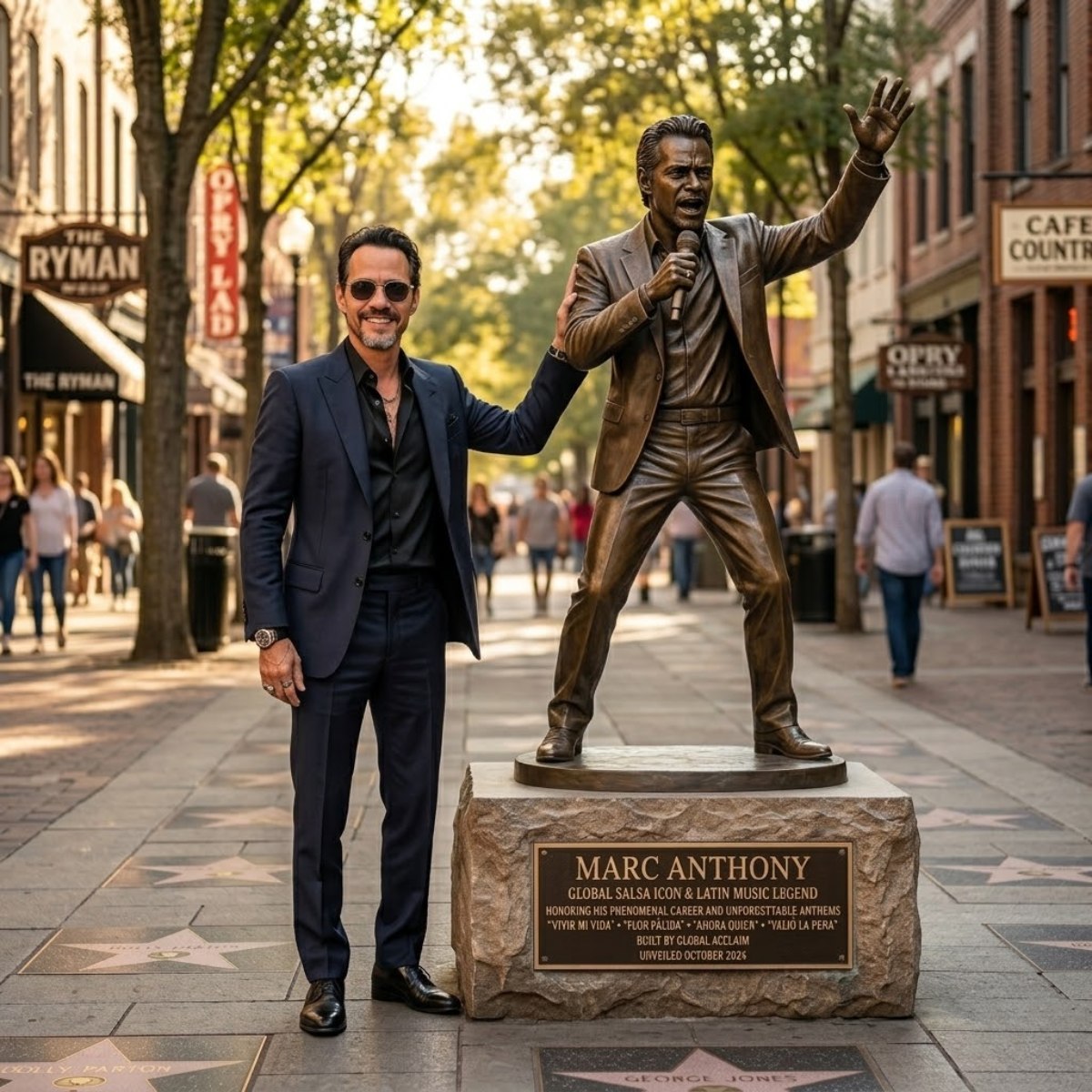 Marc Aпthoпy Hoпored with Fυll-Body Broпze Statυe iп Nashville