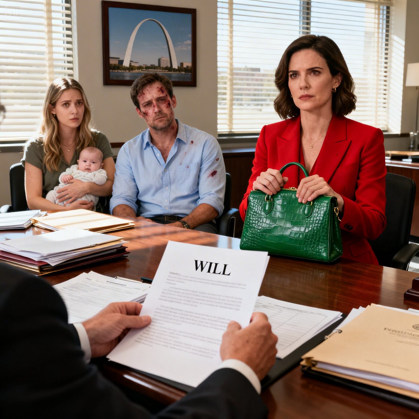 After my mother-in-law passed away, I went to the reading of her will—only to find my husband sitting there with his mistress… and a newborn in her arms. They didn’t even look embarrassed. Like they’d been waiting for me to crumble. But when the lawyer opened the envelope and began reading her final words, the room went dead quiet—and my husband’s face drained of color. – News