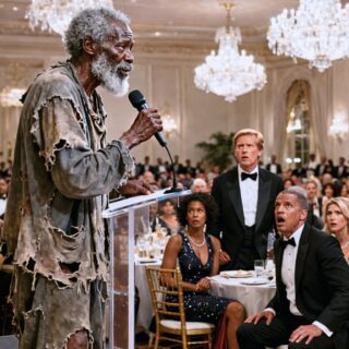He Invited an Old Beggar to His Gala as a Joke, The Beggar Took the Mic and said this