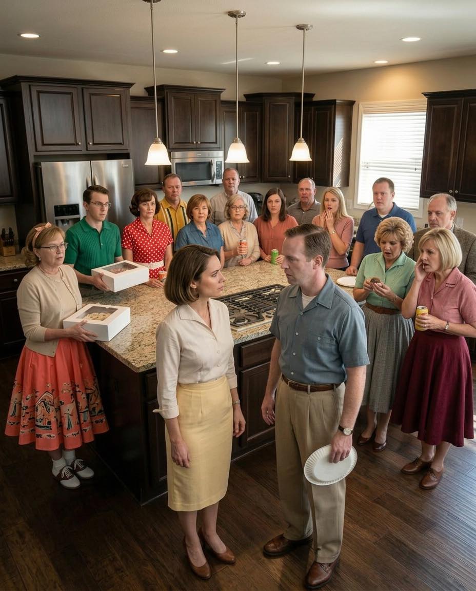 “I said nothing when my husband sneered, ‘From now on, buy your own food—stop living off me!’ So I smiled… and waited. Weeks later, on his birthday, he packed our house with 20 hungry relatives expecting a free feast. But the second they ru