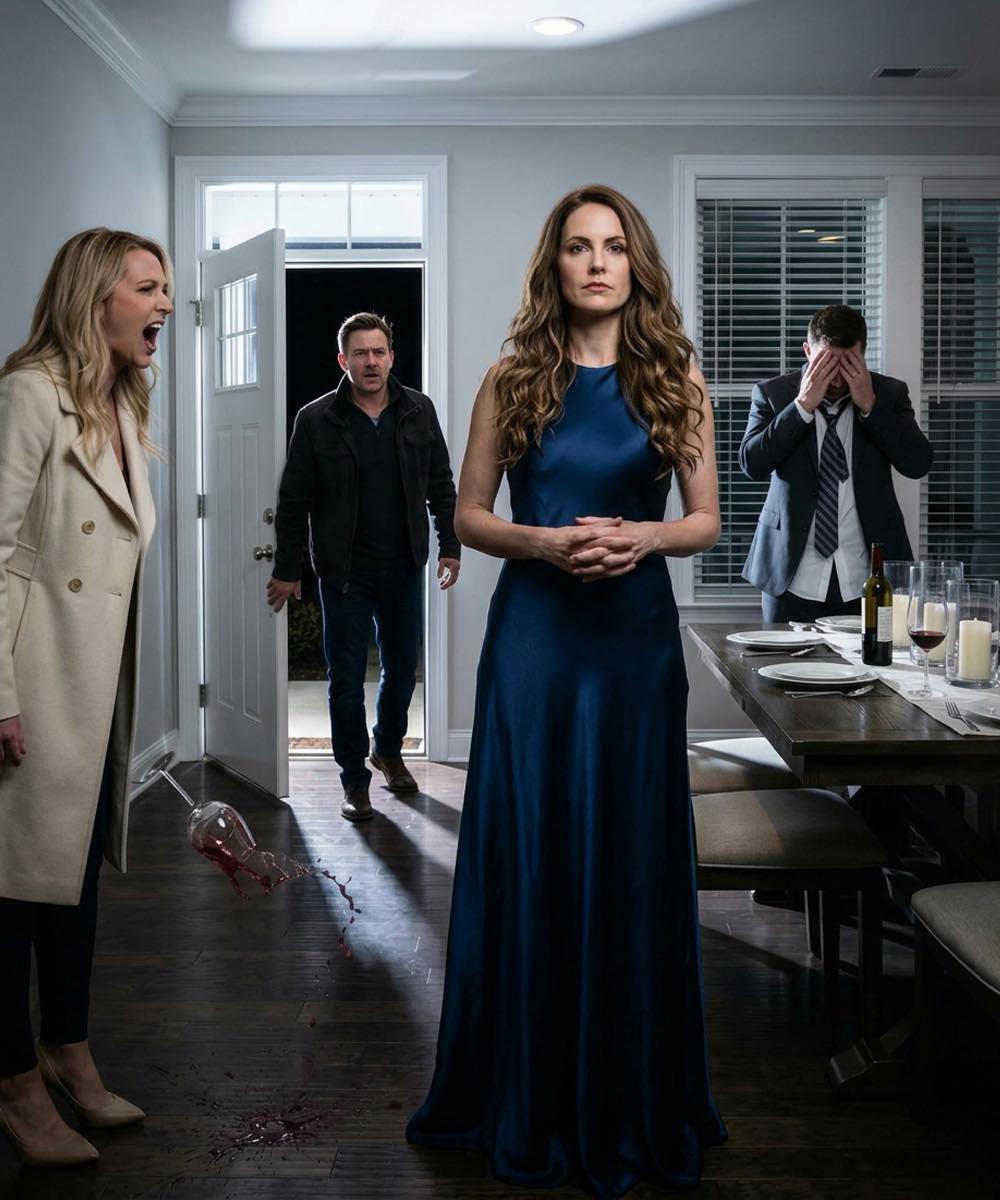 My Husband Walked In With Another Woman – So I Opened the Door to a Guest of My Own, and the Moment She Saw Him, She Dropped Her Glass and Screamed: “That’s My Husband”