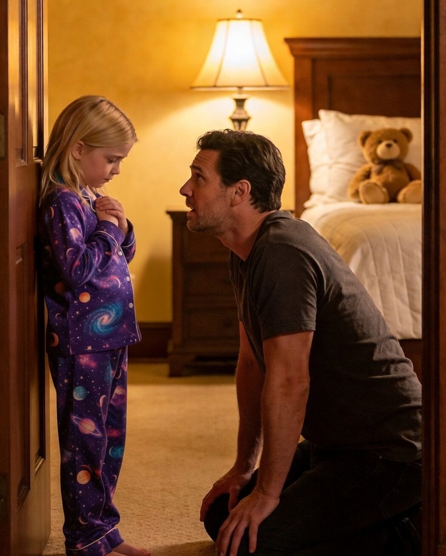 “Papa… my back hurts so much I can’t sleep. Mommy said I’m not allowed to tell you.” I had just come home from a business trip when my daughter’s whisper cracked open the secret her mother tried to seal away.