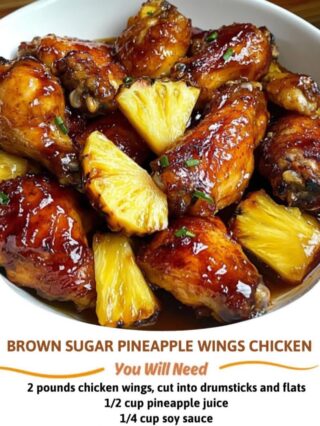 Brown Sugar Pineapple Wings Chicken