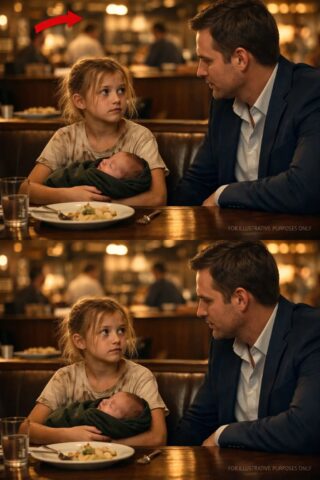 “Sir… Can We Eat the Leftovers?” A Hungry Girl Asked—Not Knowing the Man at the Table Was a Millionaire