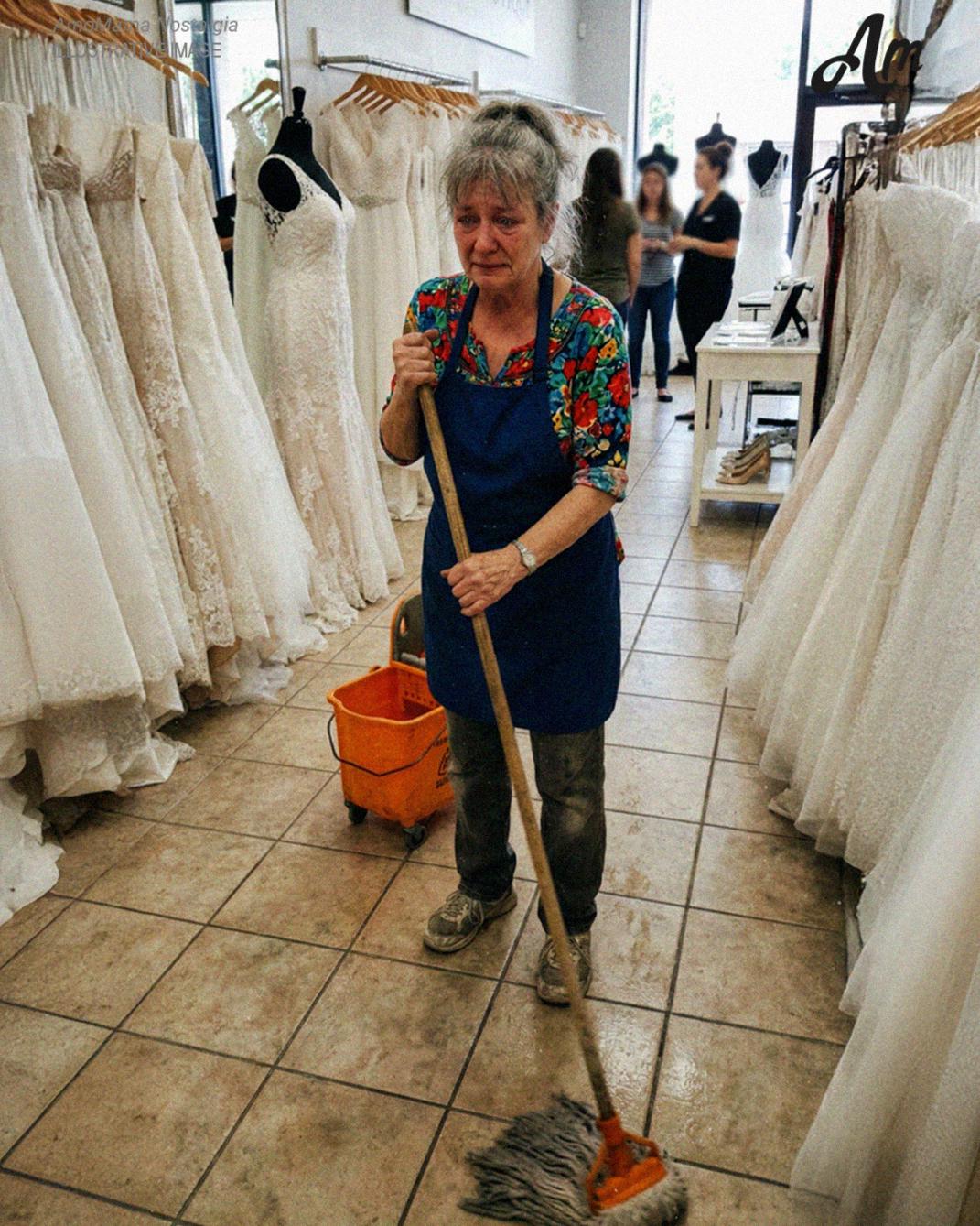 My Fiancée Shoved a 60-Year-Old Cleaning Lady Out of a Bridal Boutique Not Knowing She Was My Mother – My Last Words Came at the Altar Two Days Later