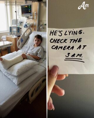 I Went to the Hospital to Care for My Son After He Broke His Leg – Then the Nurse Slipped Me a Note, ‘He’s Lying. Check the Camera at 3 a.m.’