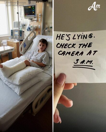 I Went to the Hospital to Care for My Son After He Broke His Leg – Then the Nurse Slipped Me a Note, ‘He’s Lying. Check the Camera at 3 a.m.’