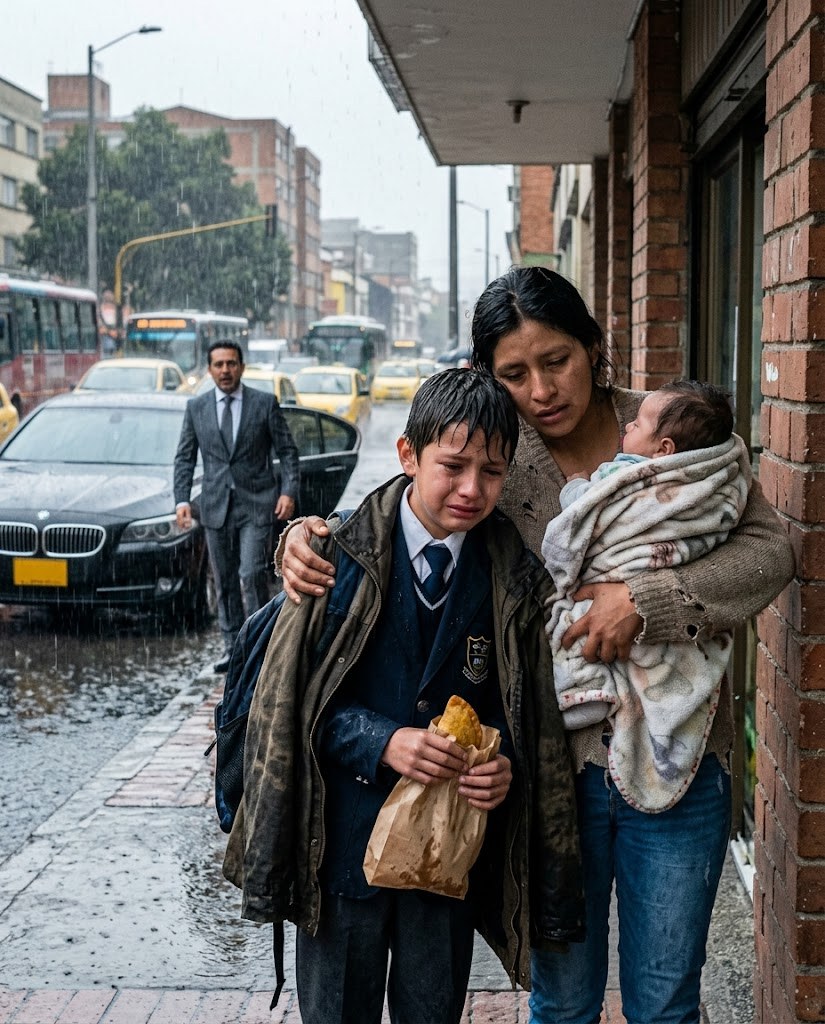 The billionaire saw a poor mother hug her son… and understood her failure