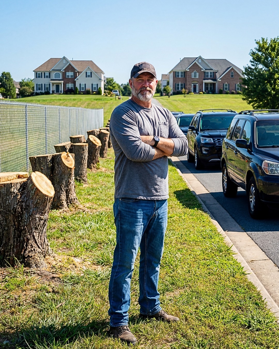 They Cut Down My Trees for a Better View So I Shut Down the Only Road to Their HomesTwelve. “And the road?” he asked. “When the first tree goes in,” I said. He agreed. Three months later, the new trees arrived. Tall, mature sycamores, lowered carefully into place by crane. Twelve of them. Stronger. Denser. A new beginning. When the last one was planted, I unlocked the road. Cars passed again. Some drivers glanced over. Some nodded. Richard didn’t look at all. The new trees stood there—young, but steady. They weren’t my father’s trees. Those were gone. But these… would grow. And someday, they’d become something just as strong. Now, when I sit on my porch in the evening, the view is different. Filtered. Layered. Alive. I think about what happened—not as revenge, not as victory. Just as a lesson. Know what you have. Know what it’s worth. And don’t let anyone take it from you without consequence. Because some things, once lost, never come back the same. But sometimes… you can grow something new in their place.