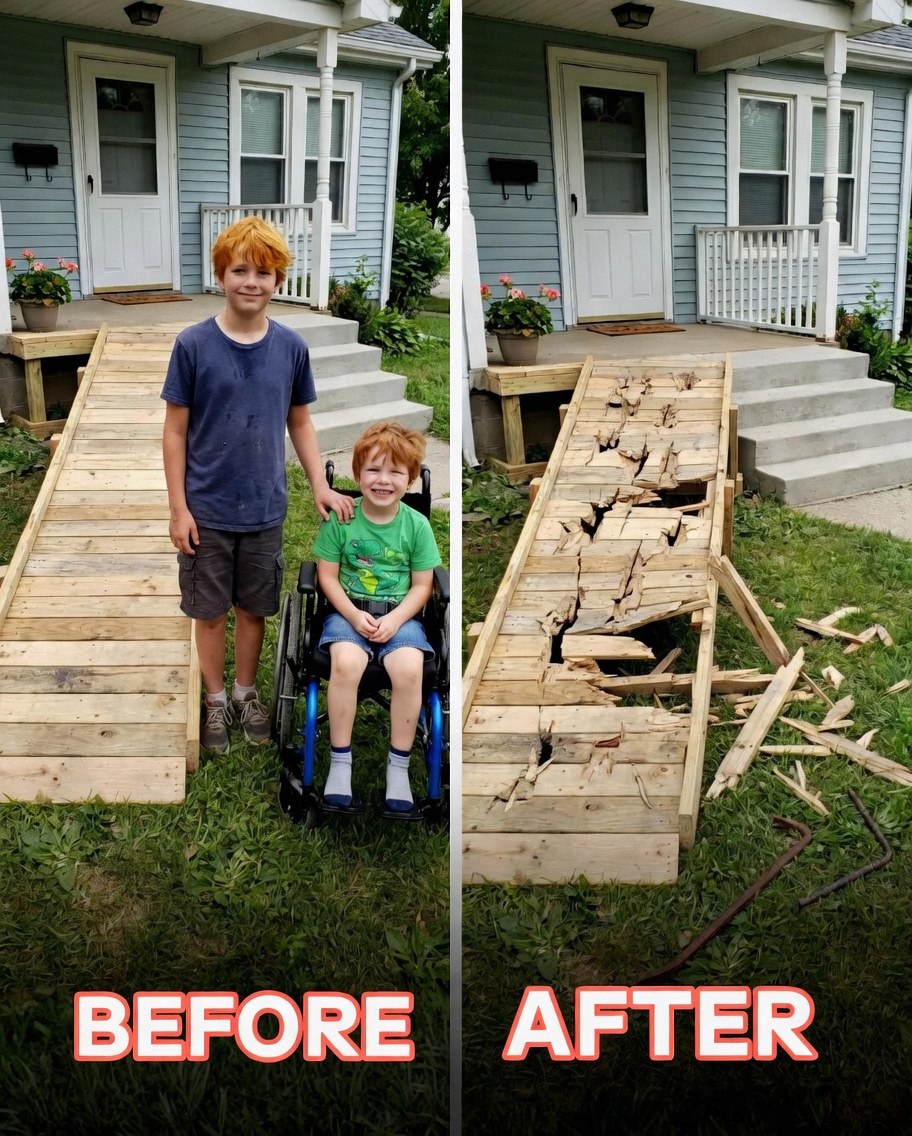 My Son Built a Ramp for a Disabled Boy, The Next Morning, an Entitled Neighbor Destroyed It, But She Had No Idea Who Was Watching