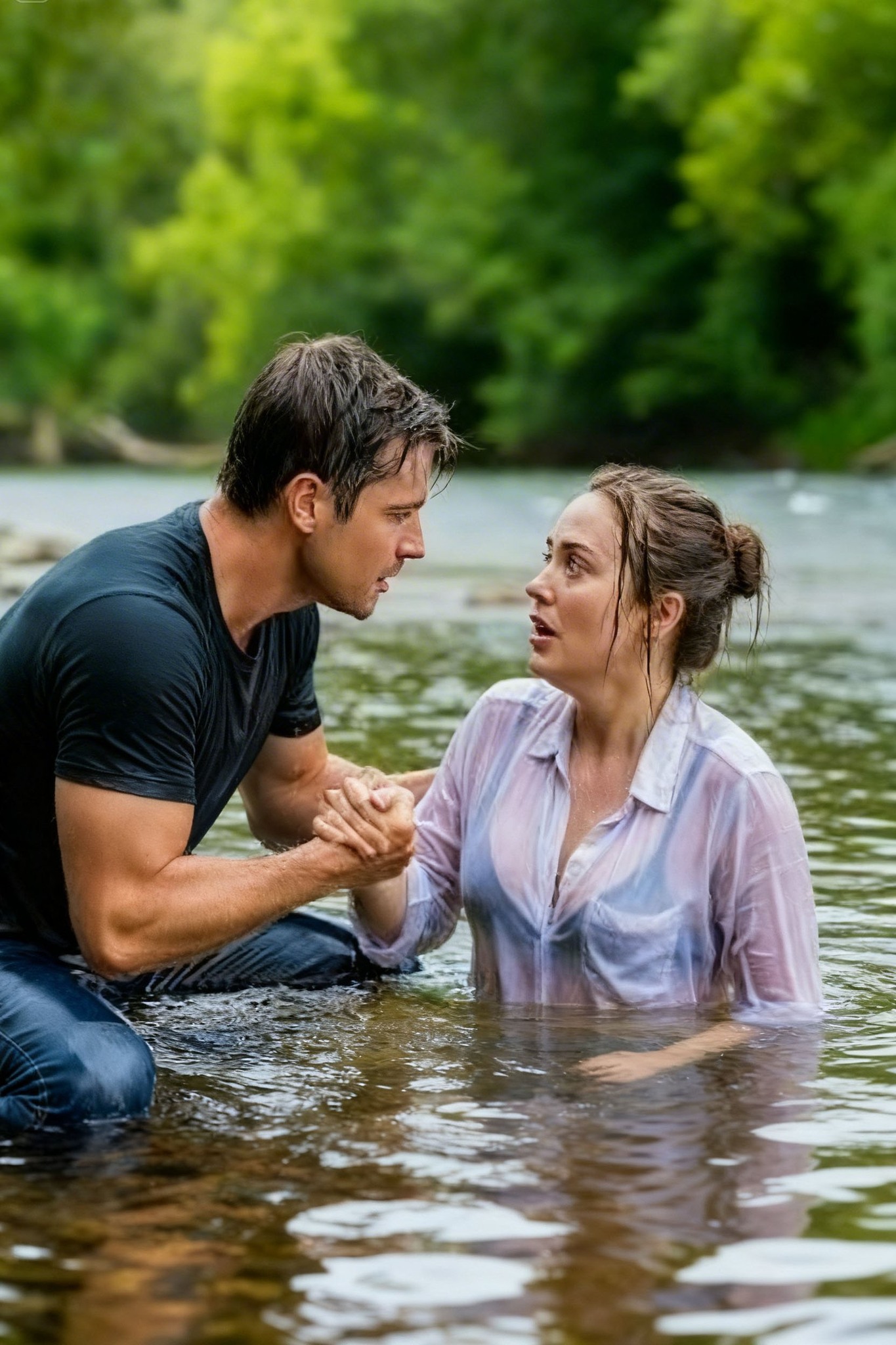 On a night when floodwaters swallowed a lonely road, a widowed father risked everything to save a drowning stranger—only to learn she was a powerful CEO whose return would test pride, class, grief, gossip, and the fragile miracle of love born from one brave choice to stay. – News