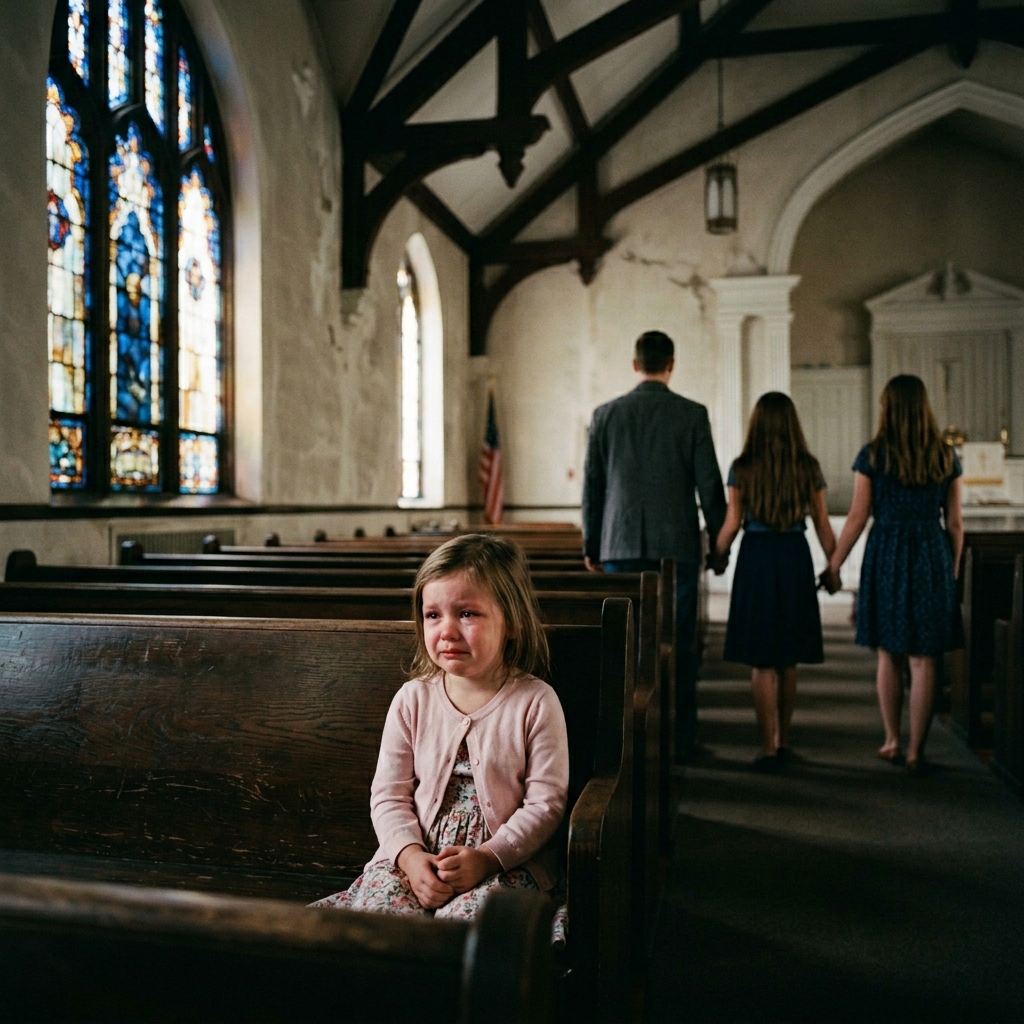 When I was four years old, my mother sat me on a bench inside a church and said, “Stay here. God will take care of you.” Then she turned around and walked away, smiling, hand in hand with my father and sister. I was too stunned to even cry—I could only sit there and watch them leave me behind. But twenty years later, they walked into that very same church, looked straight at me, and said, “We’re your parents. We’ve come to take you home!”