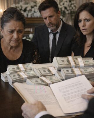 SHE LEANED OVER AT HER HUSBAND’S FUNERAL AND WHISPERED, “YOU WON’T GET A DIME OF HIS $4.5 MILLION”… THEN THE LAWYER READ CLAUSE NUMBER SEVEN
