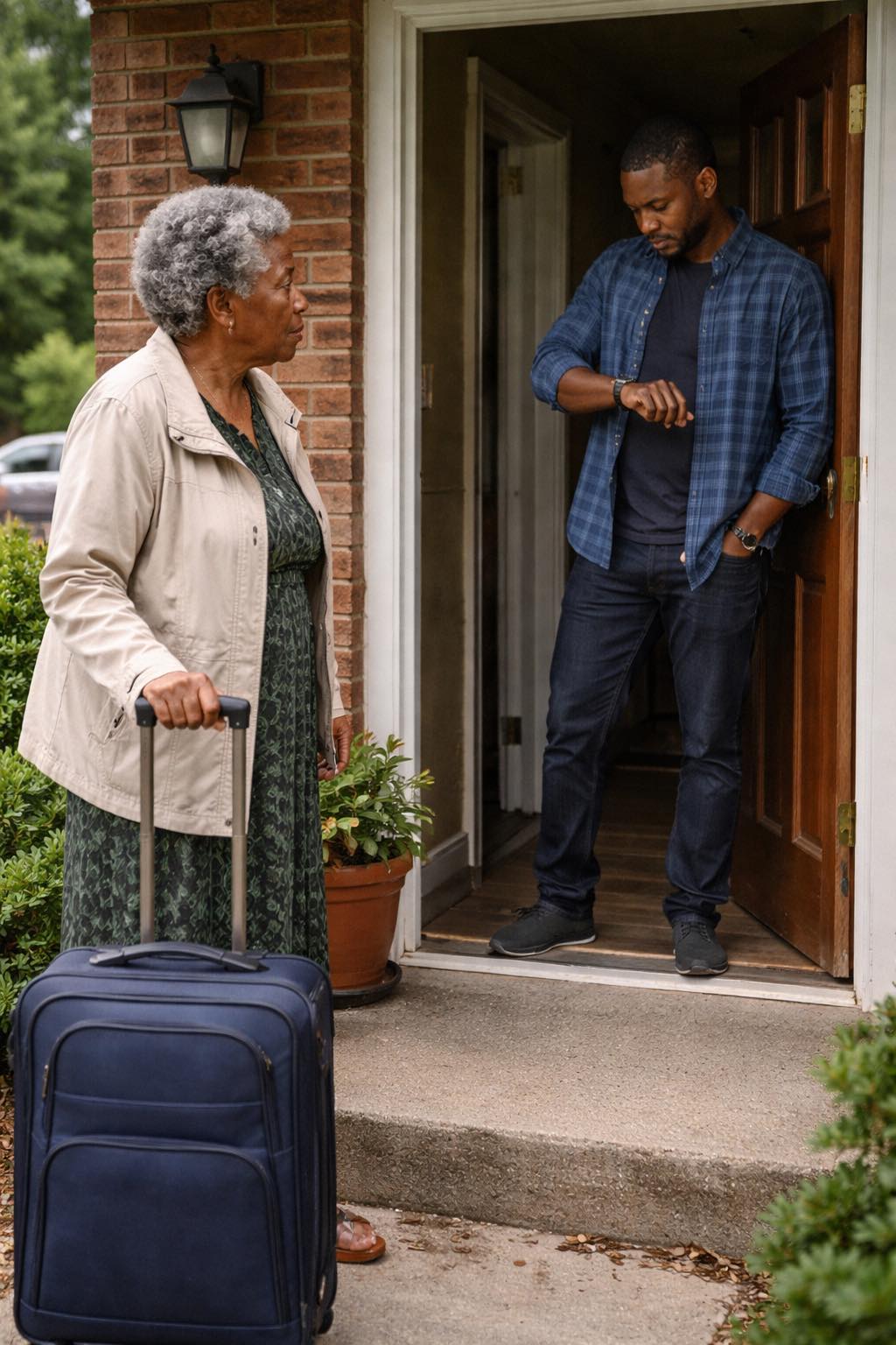 I Flew Across the Country to See My Son – He Looked at His Watch and Said, ‘You Are 15 Minutes Early, Just Wait Outside!’