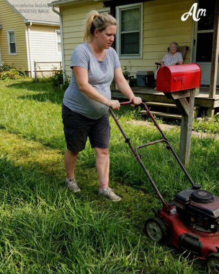 I Mowed the Lawn for the 82-Year-Old Widow Next Door – The Next Morning, a Sheriff Woke Me up with a Request That Made My Blood Run Cold
