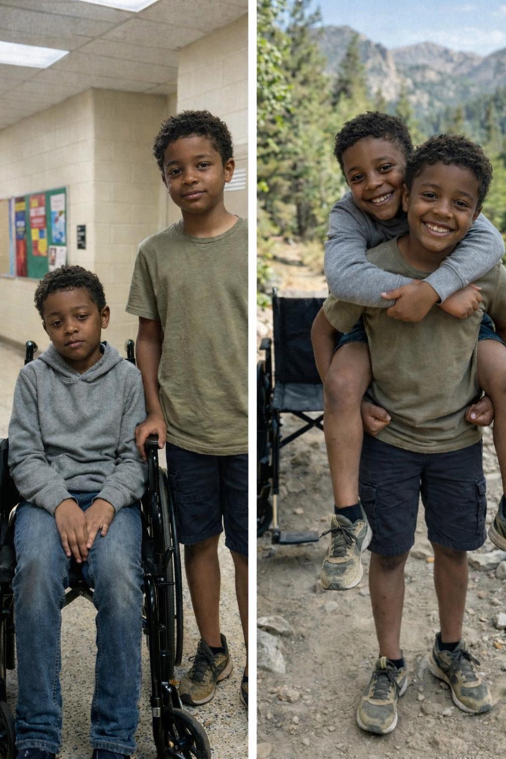 My 12-Year-Old Son Carried His Wheelchair-Bound Friend on His Back During a Camping Trip So He Wouldn’t Feel Left Out – The Next Day, the Principal Called Me and Said, ‘You Need to Rush to School Now’