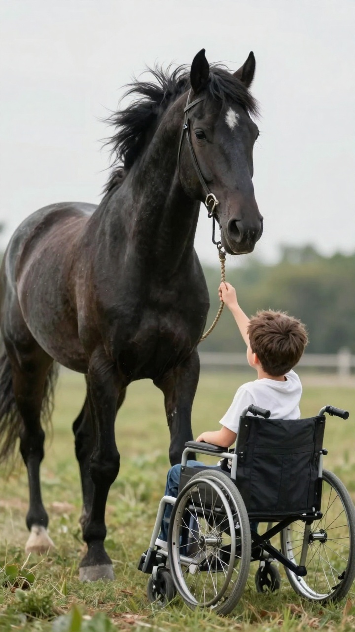 This Boy In A Wheelchair Ignored Every Warning – Then The Stallion Broke Free And Charged Straight At Him