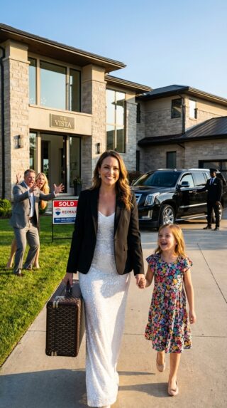 I spent $800,000 on a luxury villa, but my MIL told everyone her son bought it. When I refused to let her brother move in, she screamed, “Divorce her! My son can find someone better.” My husband nodded, “Mom is right, leave my house.” I left with a smile. A week later, they found an eviction notice on the door. When she saw me standing there with the deed, she fell to her knees and begged, “I was just joking, please let us stay!”