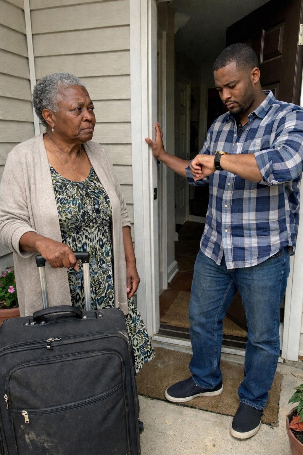 I Flew Across the Country to See My Son – He Looked at His Watch and Said, ‘You Are 15 Minutes Early, Just Wait Outside!’
