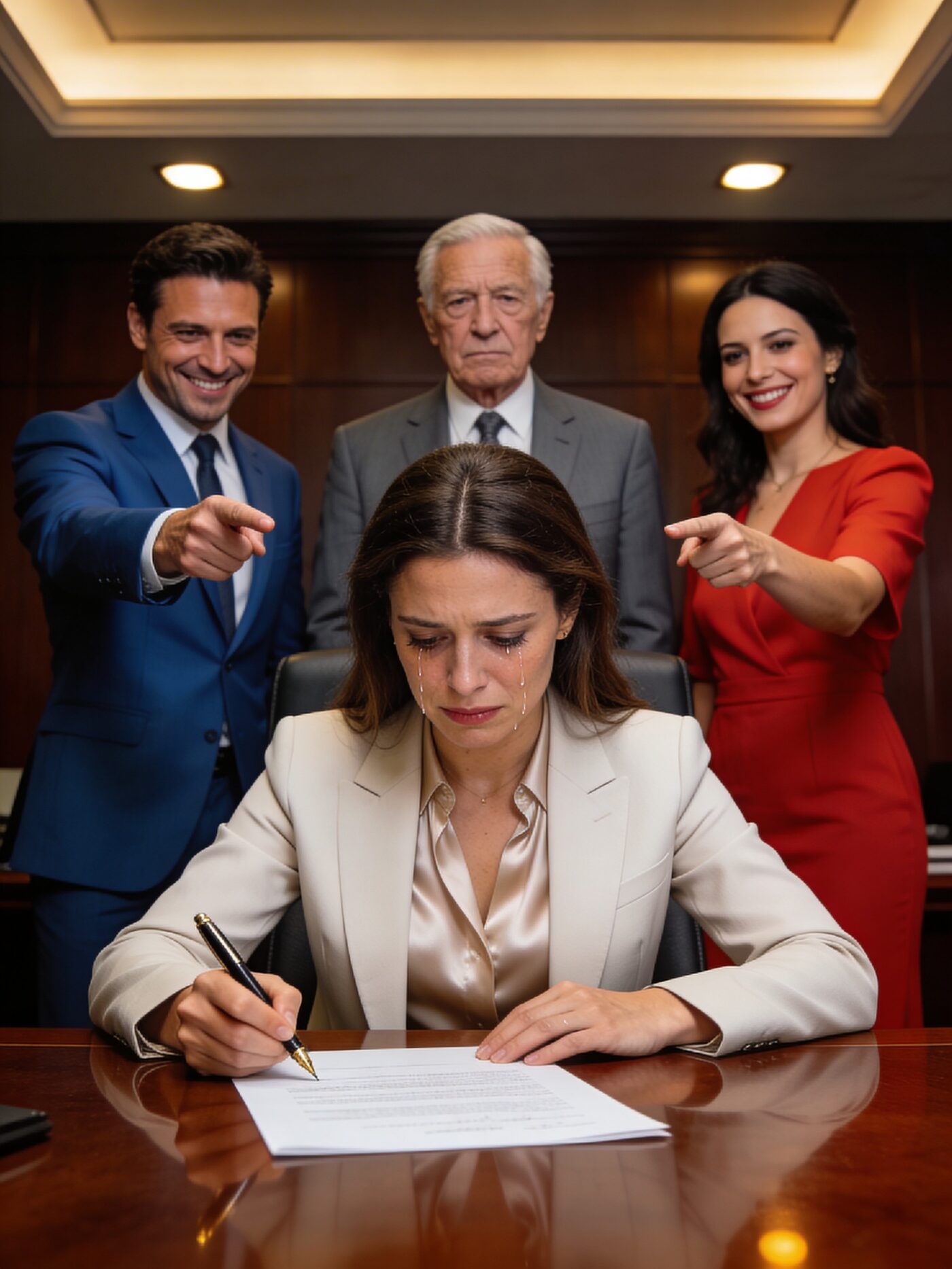 She signed the divorce without saying a word… but no one in the room knew that her multimillionaire father was watching every second of the humiliation.