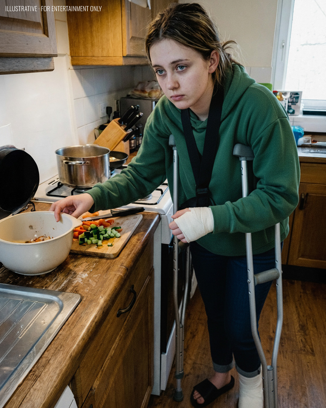 I Broke My Arm and Leg Before My Dad Married My Mom’s Sister – They Still Made Me Plan the Wedding… So Grandma Showed Up and Dropped a ‘Gift’ That Made Them Scream