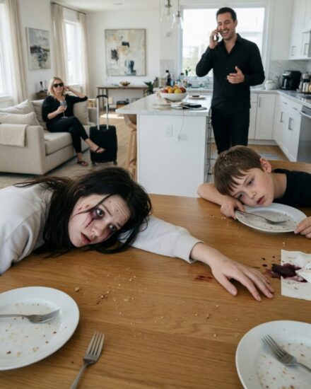 My husband cooked dinner, and right after my son and I ate, we collapsed.-olweny