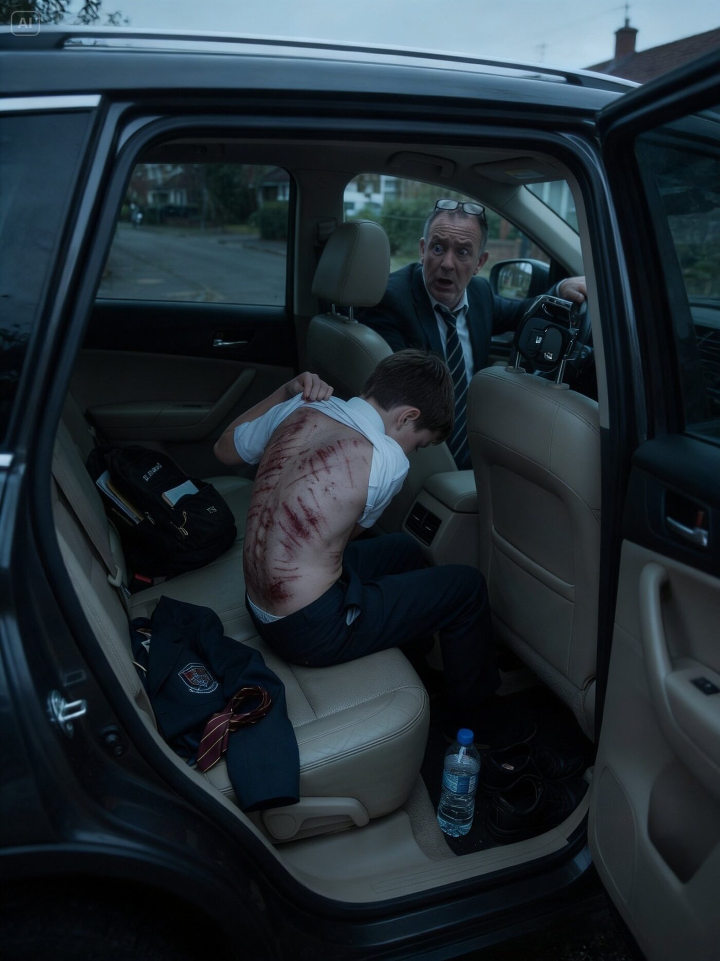 The afternoon I picked Mateo Herrera up from school, he leaned toward me in the back seat and whispered, “Mr. Rafael… my back hurts.”