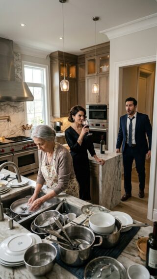 Millionaire returns early from his trip and discovers his wife humiliating his mother… The revenge will leave you frozen